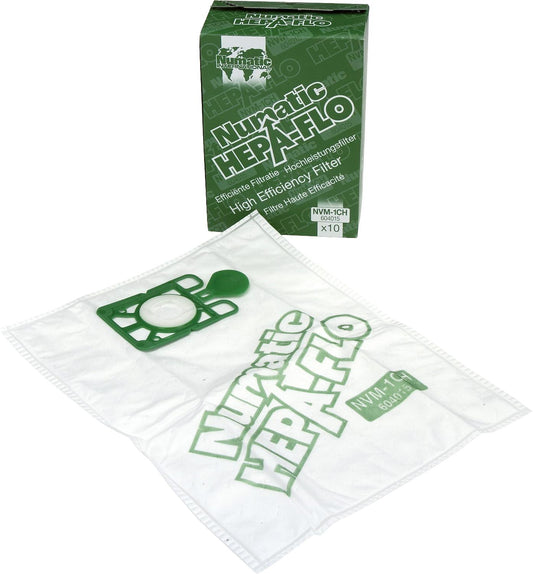 Vacuum cleaner bags HEPA-FLO NVM-1CH 1 VE = 10 pieces