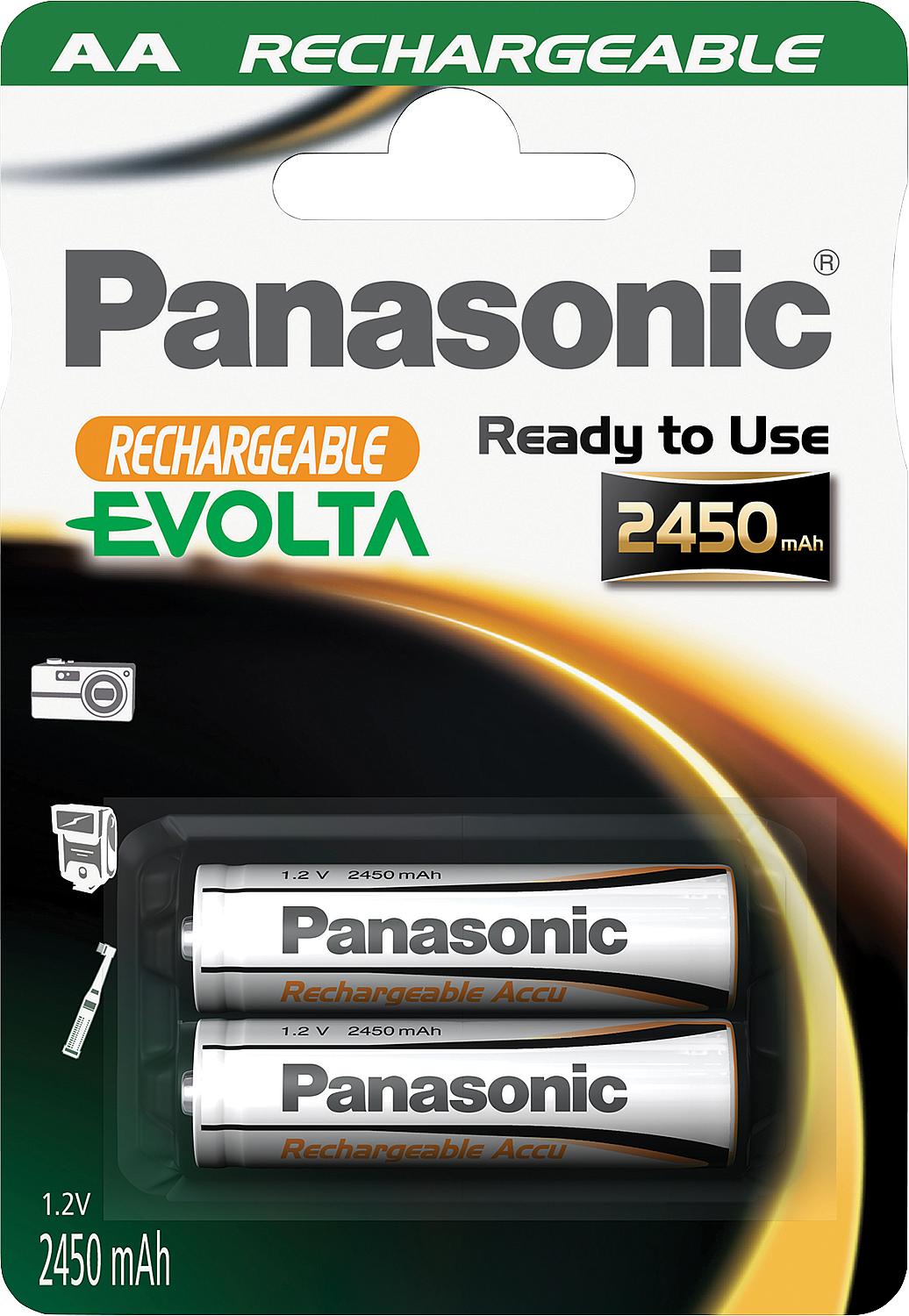 Panasonic, Rechargeable Accu NiMH-Akku-Zellen, Mignon, AA