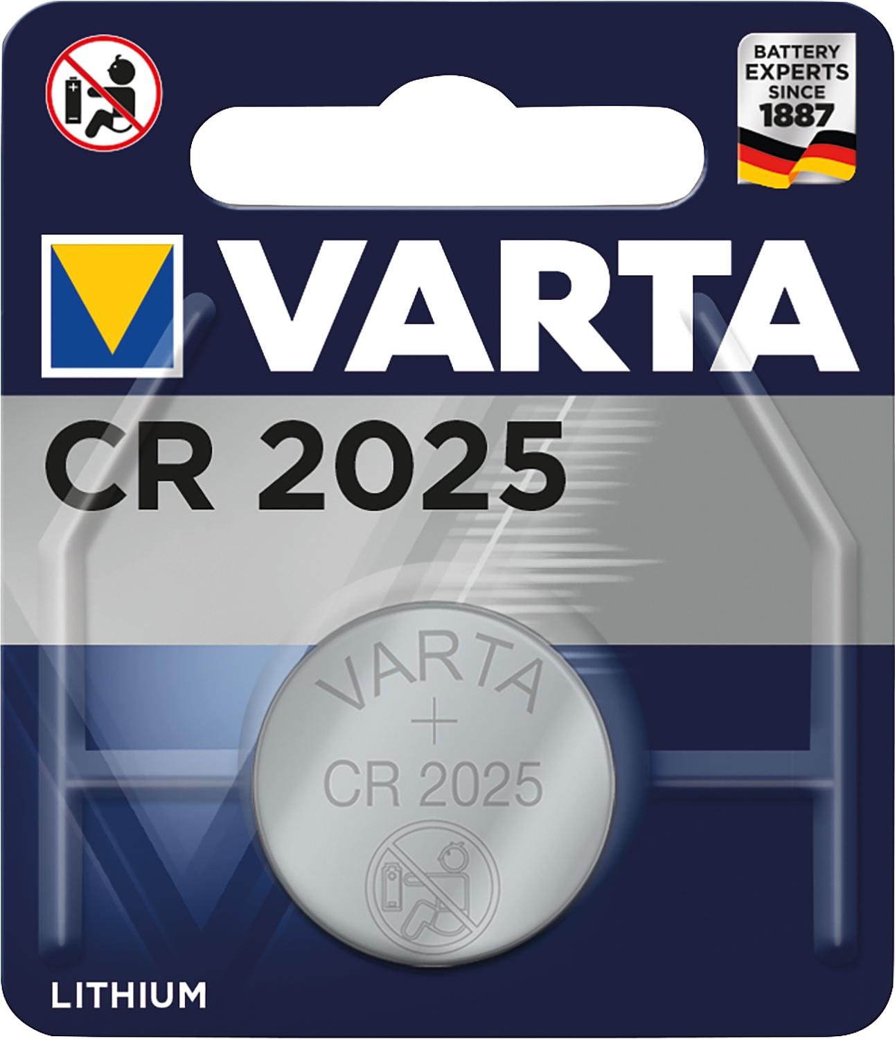 Varta Lithium Knopfzelle CR2016, 3,0 Volt 1er Blister