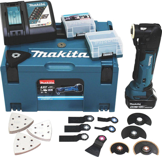 Makita DTM51RT1J3 18V, 5.0Ah Cordless Multi-Tool