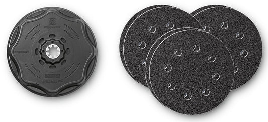 Fine sanding disc set Ø 115 mm, 6-piece