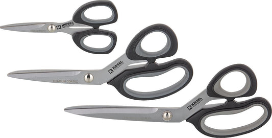 Titanium-coated household scissors set