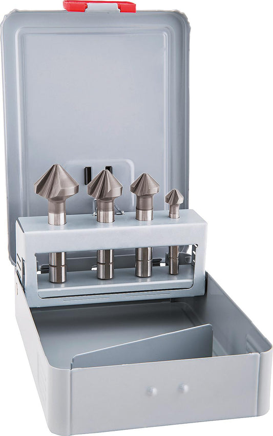 Kegelsenkerset ALPEN® DIN 335 C 4-teilig in Metallkassette