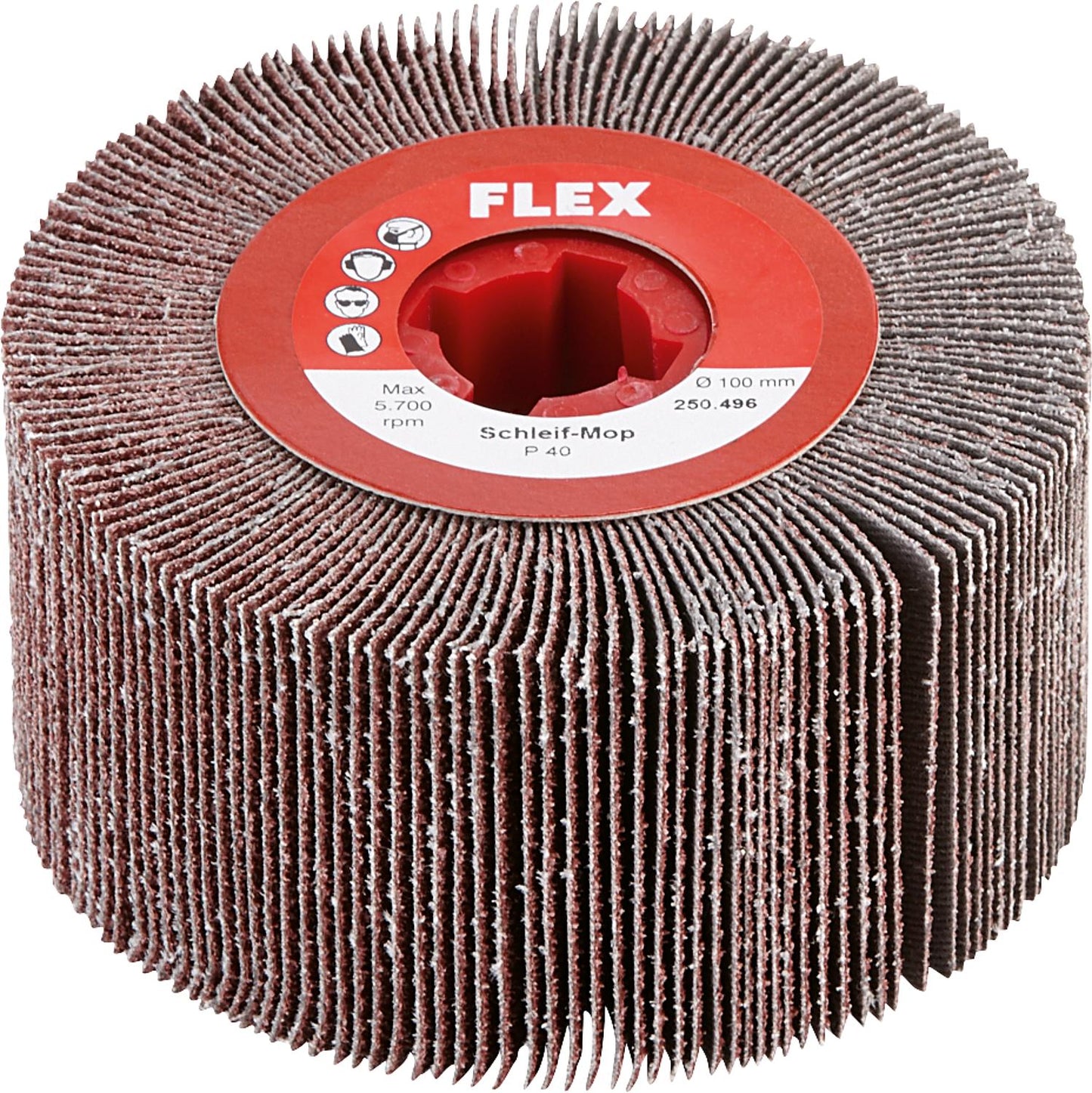 FLEX abrasive fleece for paint stripping, sanding, etc., Ø 100 x 100 mm, grit 40