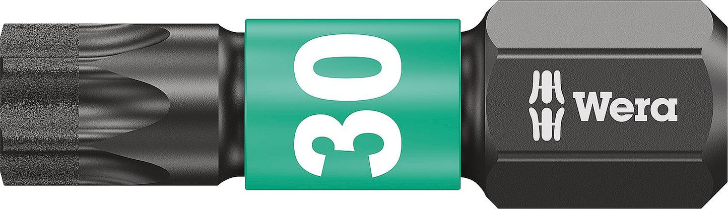 Embout Torx® pour tournevis à percussion 867/1 IMP DC TORX®, outil de bricolage avec entraînement 1/4", court, revêtement diamant, lot de 10