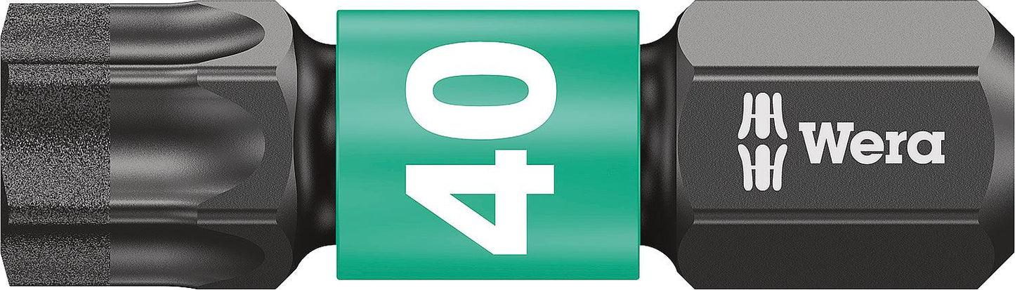 Embout Torx® pour tournevis à percussion 867/1 IMP DC TORX®, outil de bricolage avec entraînement 1/4", court, revêtement diamant, lot de 10