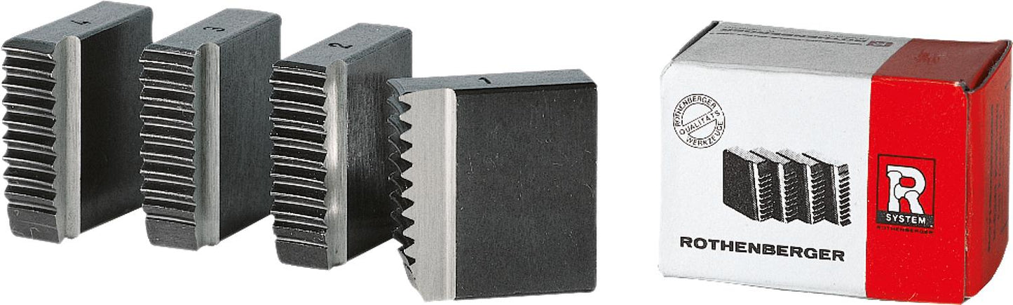 Präzisions-Schneidbacken  1/2" BSPT R 1 Satz mit 4 Stück
