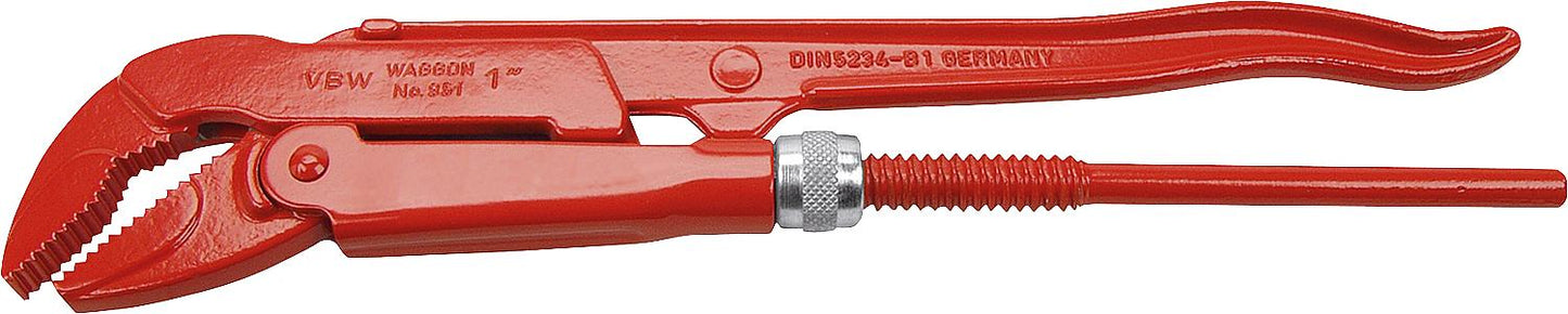 Corner pipe wrench 45° 1"