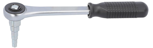 Stufenschlüssel-Uni mit Ratsche, 2-teiliges Set