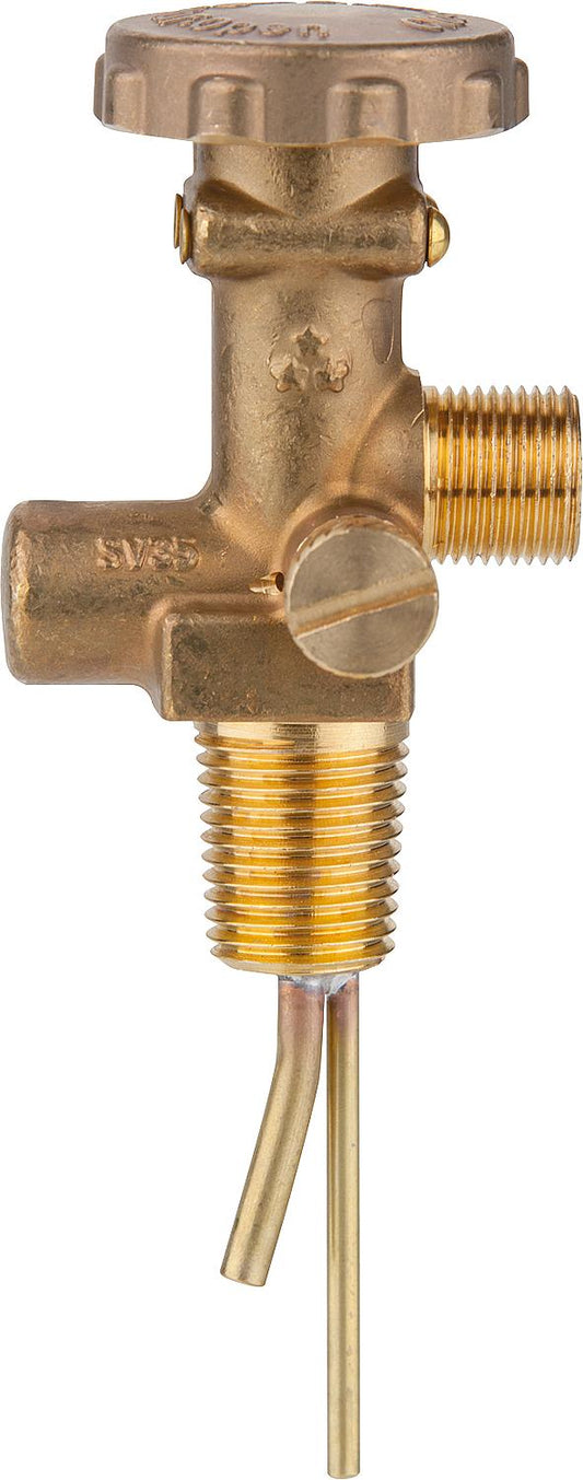 Replacement valve for small propane cylinders