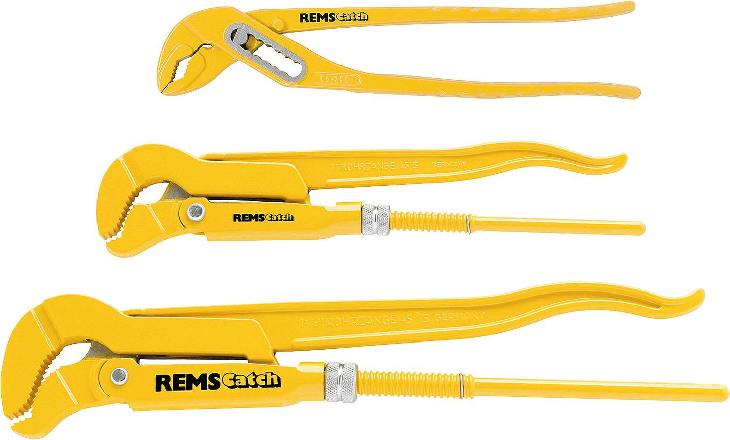 Rems Catch 3-piece pipe wrench set, S 1", S 1 1/2", W240