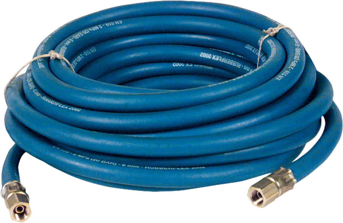 Oxygen hose, 5 m length, connection R 1/4" x R 1/4", 6.0 x 3.5 mm