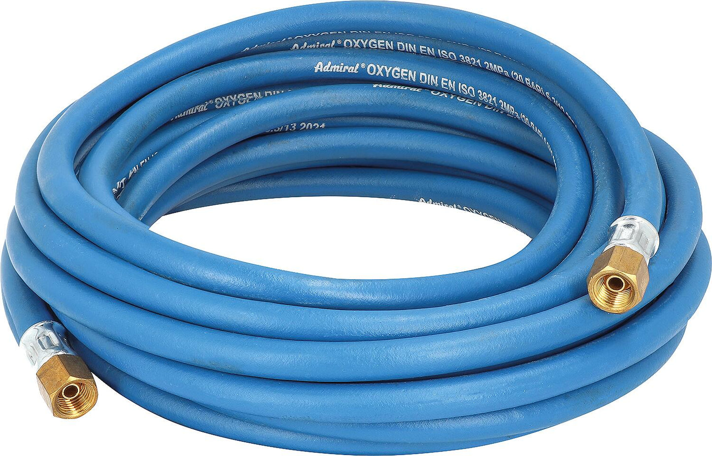 Oxygen hose, 5 m length, connection R 1/4" x R 1/4", 6.0 x 3.5 mm