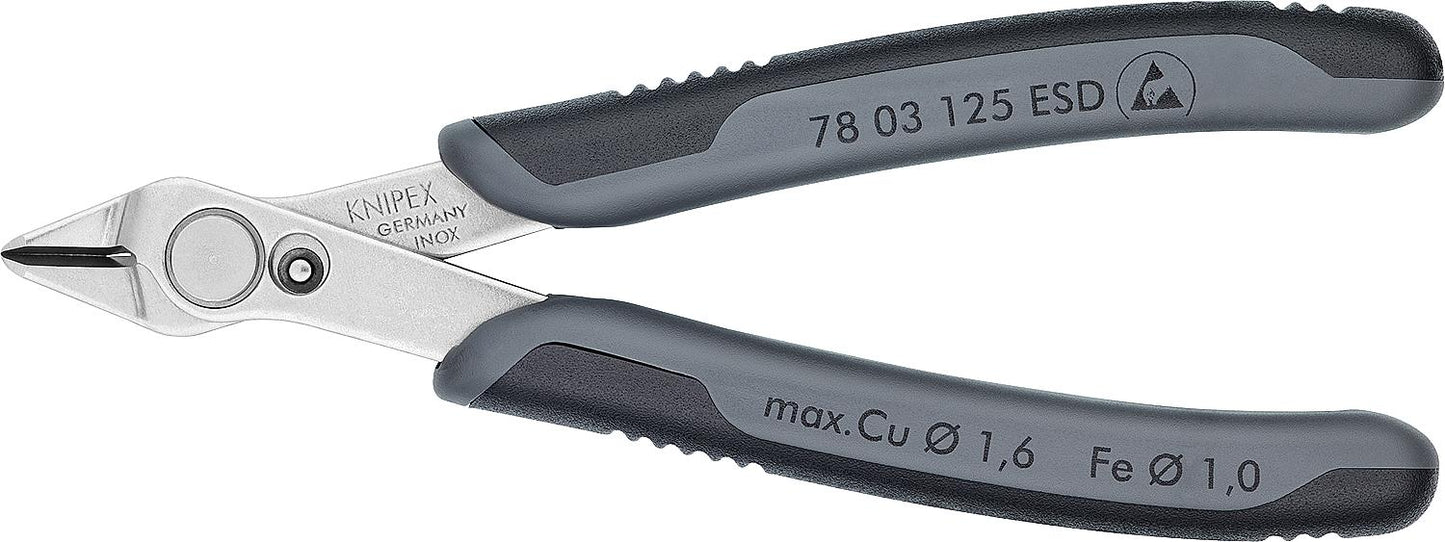 KNIPEX Super Knips XL ESD side cutters with polished head, length 140 mm