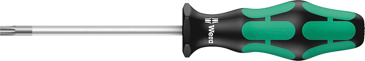 Wera 367 HF Kraftform Plus Series 300 Torx® screwdriver, round blade, with holding function, T10 x 80 mm