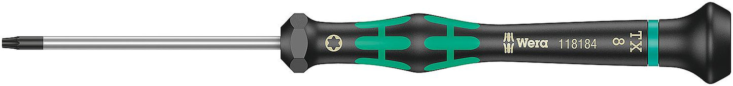 Feinmechanik-Torx®-Schraubendreher 2067 HF Serie Kraftform Micro, Drehkappe, Black Point-Spitze, Haltefunktion