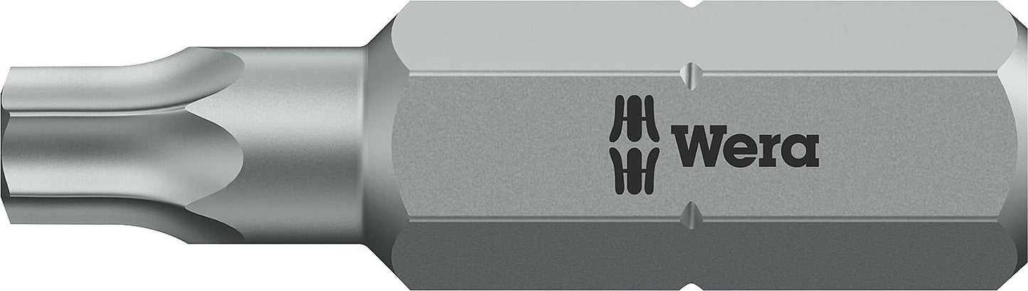 Wera 867/1 Torx® bit with 1/4" drive, short, tough, T10 x 25 mm