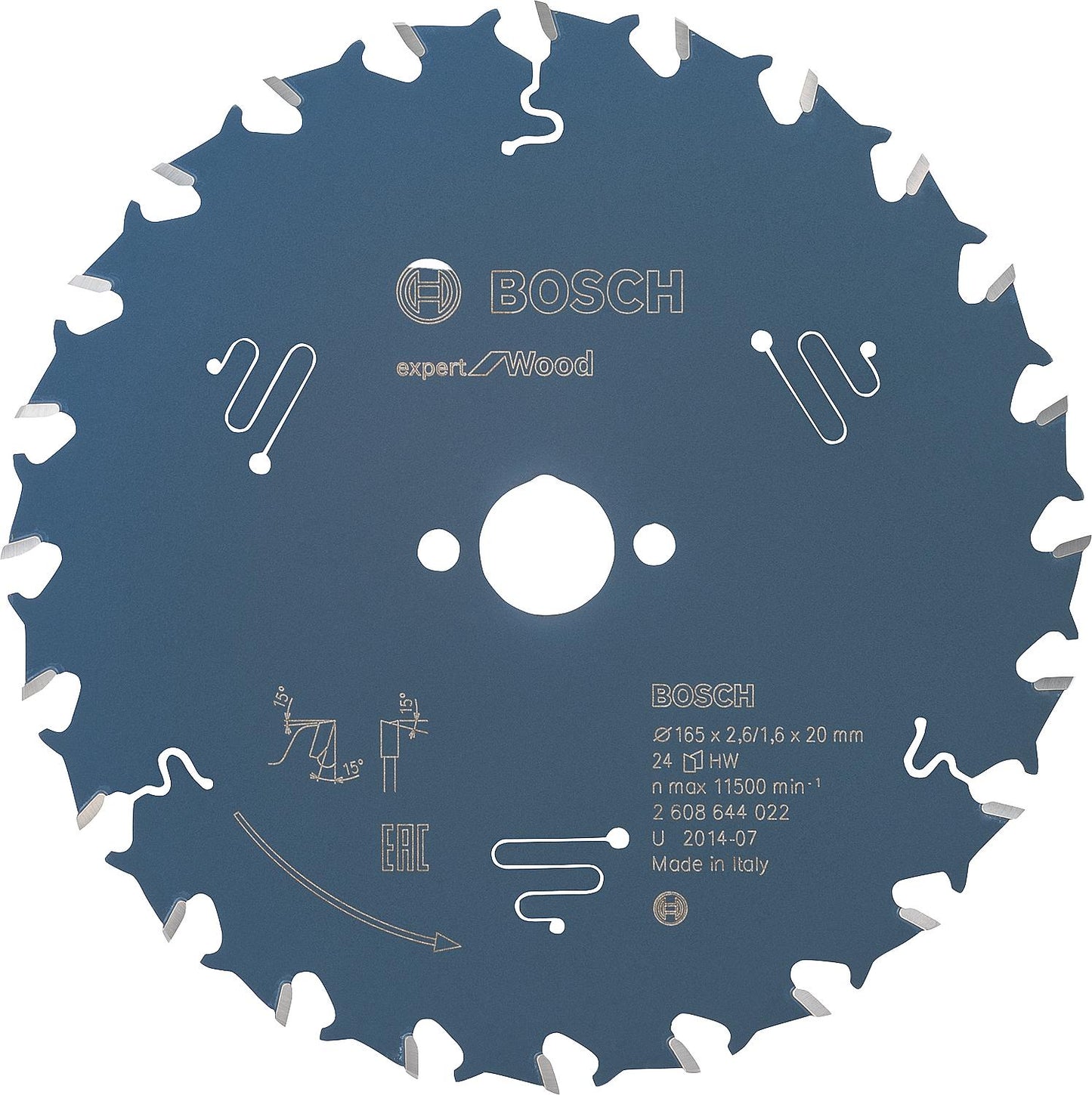 Lame de scie circulaire pour bois résineux et feuillus, panneaux de particules, contreplaqué, panneaux plastifiés, panneaux de fibres