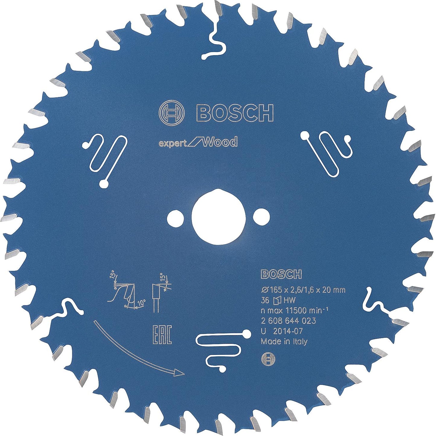 Lame de scie circulaire pour bois résineux et feuillus, panneaux de particules, contreplaqué, panneaux plastifiés, panneaux de fibres