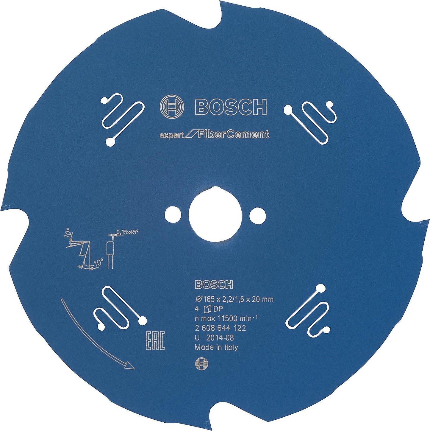 Lame de scie circulaire pour fibrociment