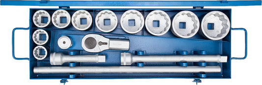 GEDORE D 21 EMU-10 socket wrench set, 15-piece 1"