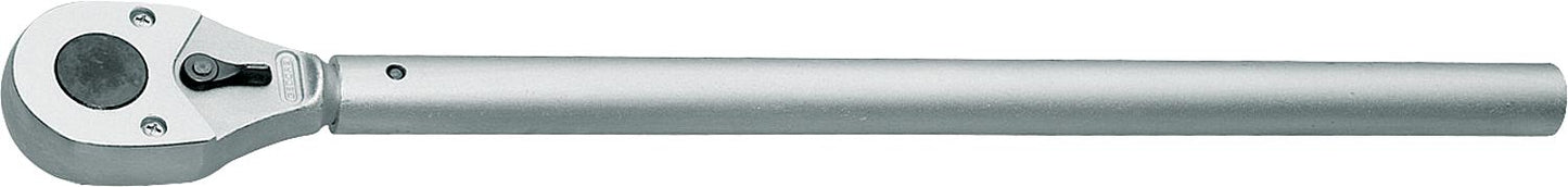 GEDORE 1" reversible ratchet with extension tube and reversing lever, length 810mm