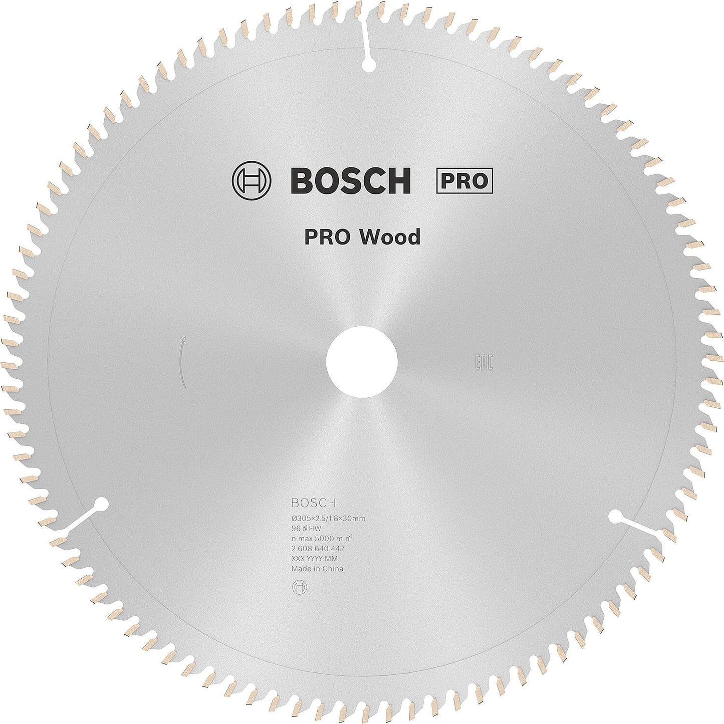 Lames de scie circulaire BOSCH D=305x30mm, pour scier le bois