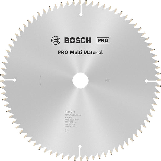 BOSCH circular saw blades D= 305 x 30 mm, 80 teeth for sawing aluminum