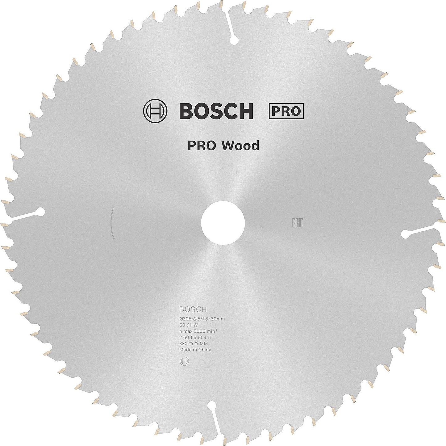 Lames de scie circulaire BOSCH D=305x30mm, pour scier le bois