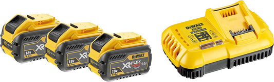 Akku-Starterset DeWALT 54V DCB 118 x3 3 Akkus 9,0 Ah und Ladegerät