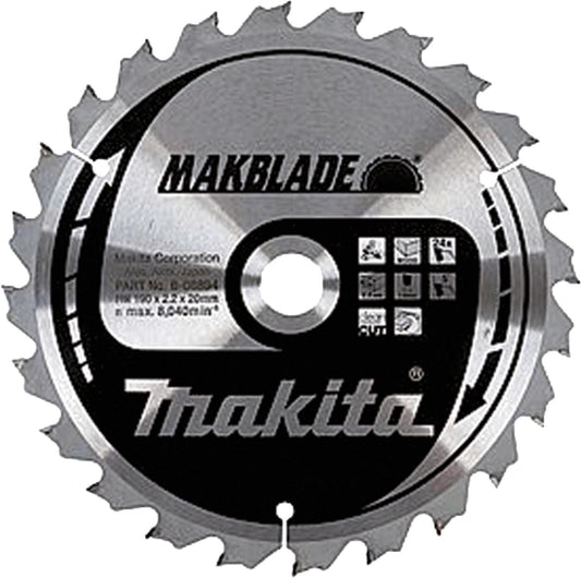 MAKITA circular saw blade Ø 260 x 30 mm, 60 teeth, for quiet sawing of wood