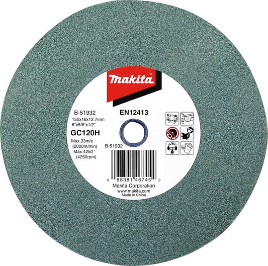 Replacement grinding stone MAKITA Ø 150 x 16.0 x 12.7 mm, grit 120