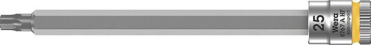 Wera 8767 A HF Torx® socket insert, bit socket with 1/4" drive, long, with holding function, T25 x 100 mm