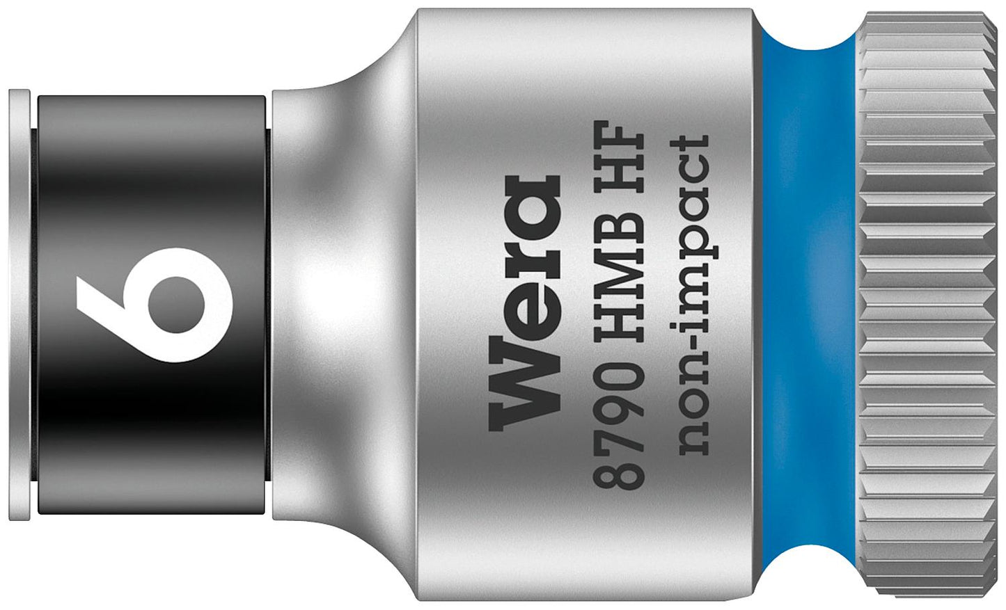 Wera 8790 HMB HF external hexagon socket wrench insert with 3/8" drive, metric, short, with holding function, 6.0 x 29 mm