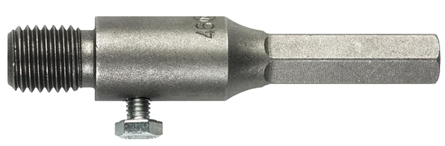 HELLER® M16 external threaded mounting shaft with hexagonal drive, length 100 mm