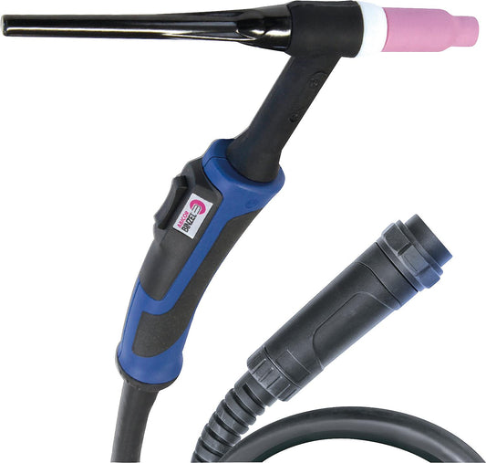 TIG torch GYS SR17DB, air-cooled, 4 meters long, for MULTIPEARL 200-2/210-2