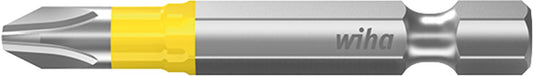 Wiha 7041Y Phillips Y-Bit for power screwdrivers with 1/4" drive, long, with torsion zone, PH1 x 50 mm, pack of 5