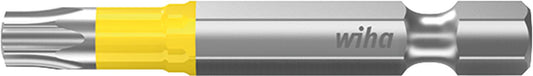 Wiha 7045Y Torx® Y-Bit for power screwdrivers with 1/4" drive, long, with torsion zone, T10 x 50 mm, pack of 5
