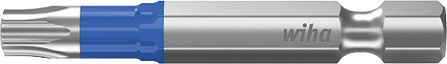 Wiha 7045T Torx® T-bit impact screwdriver with 1/4" drive, long, with torsion zone, T10 x 50 mm, pack of 5