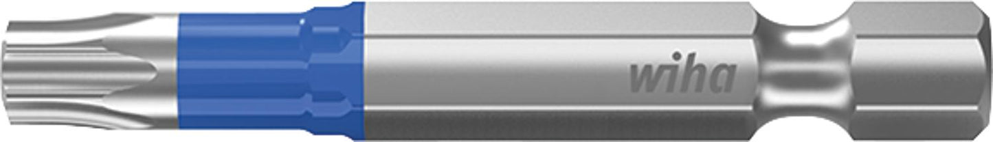 Wiha 7045T Torx® T-bit impact screwdriver with 1/4" drive, long, with torsion zone, T10 x 50 mm, pack of 5