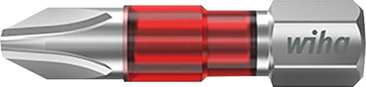 Wiha 7011TY Phillips TY-Bit for Power Screwdriver with 1/4" Drive, Short, with Torsion Zone, PH1 x 29 mm, Pack of 5