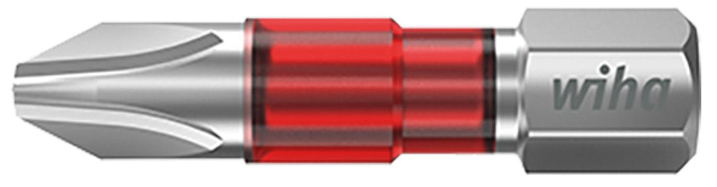 Wiha 7011TY Phillips TY-Bit for Power Screwdriver with 1/4" Drive, Short, with Torsion Zone, PH1 x 29 mm, Pack of 5