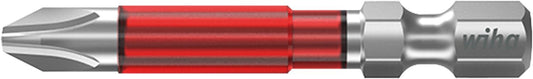 Wiha 7041TY Phillips TY-Bit for Power Screwdriver with 1/4" Drive, Long, with Torsion Zone, PH1 x 49 mm, Pack of 5