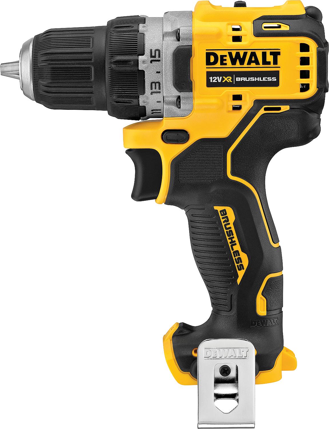 DeWalt 12V DCD701D2-QW cordless drill/driver with 2 x 2.0 Ah batteries and charger