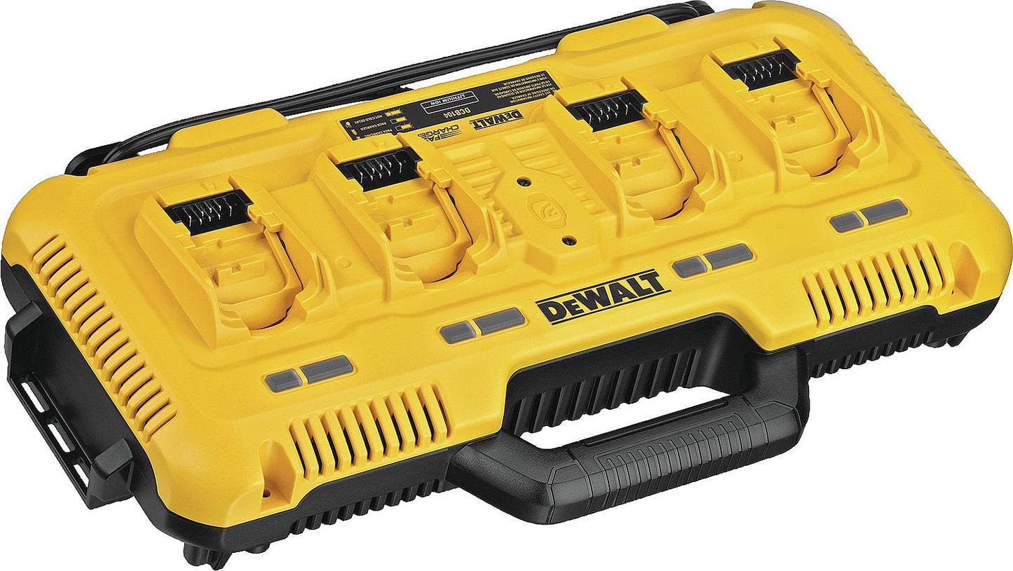 DeWALT DCB104 quad battery charger for all 10.8, 18 and 54 V batteries