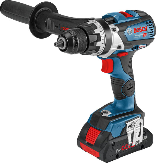 BOSCH GSR 18V-110 C 18V cordless drill/driver with 2x 4.0 ProCORE batteries and charger
