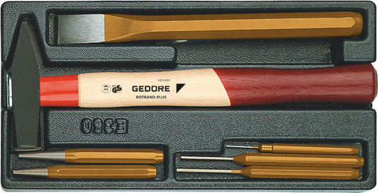 GEDORE 7-piece chisel set in ABS plastic module