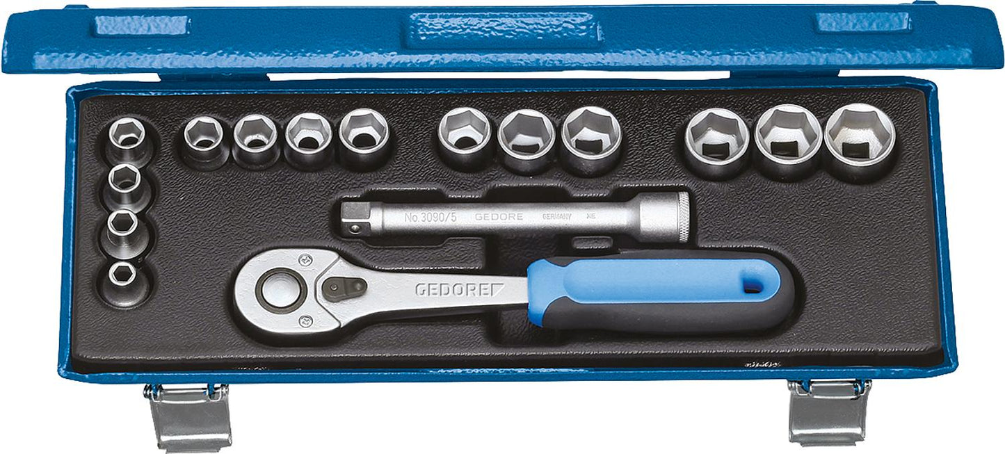 Steckschlüssel-Satz GEDORE 30 JMU-10, 16-teilig 3/8"