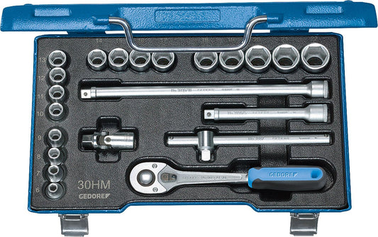 Steckschlüssel-Satz GEDORE 30 HMU-10, 22-teilig 3/8"