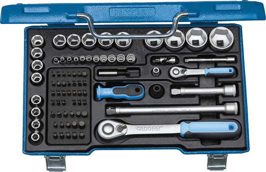 Steckschlüssel-Satz GEDORE 19 V20 U-20, 81-teilig 1/4" und 1/2"